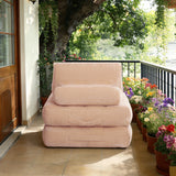 Convertible Multi-Angle Adjustable Corduroy Foam Floor Sofa Bed, Foldable Lazy Lounge Sleeper Couch with Pillow